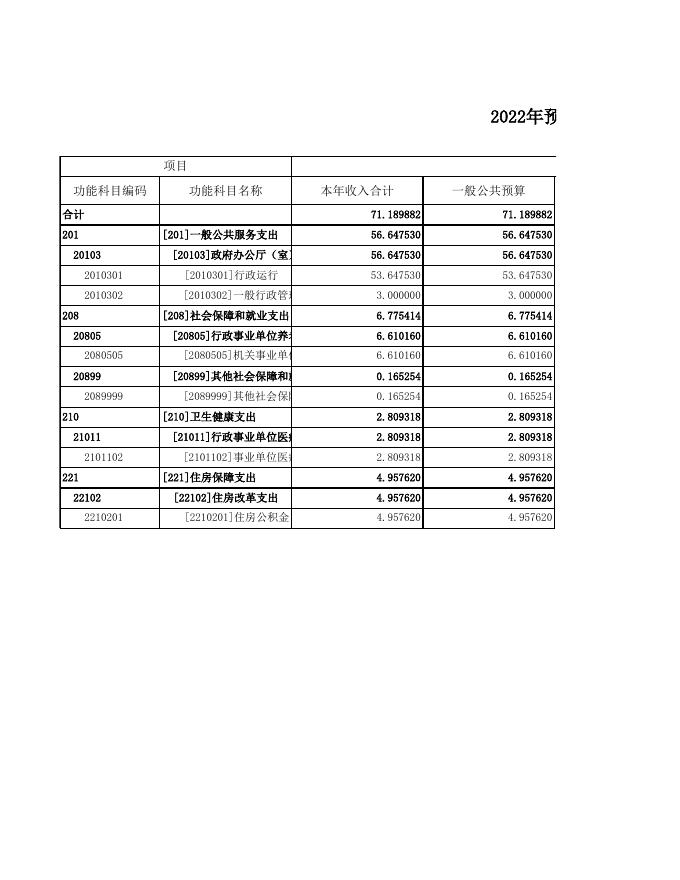 长子县金融工作服务中心2022年预算公开表.xls