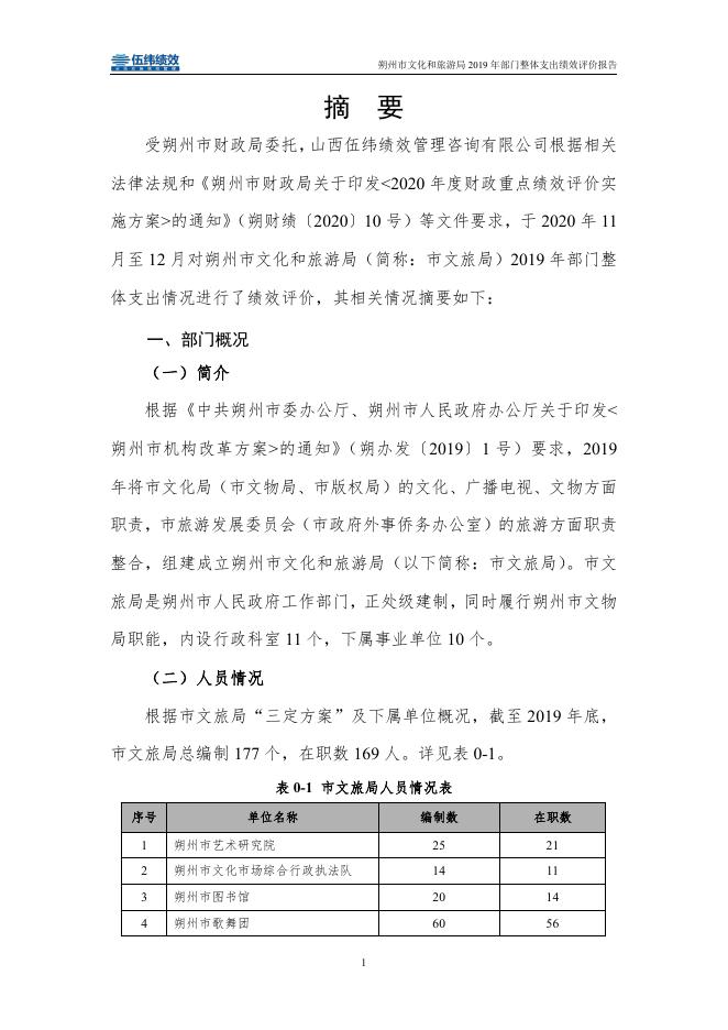 朔州文旅局2019年整体支出绩效评价报告.pdf