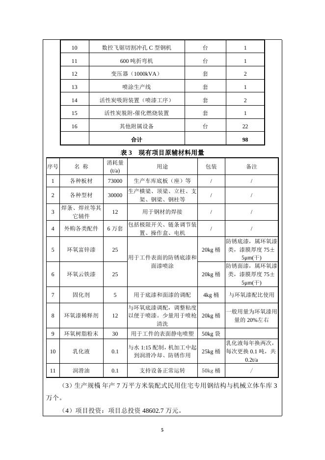 河北金维重工有限公司装配式钢结构民用建筑技改项目报告表-更改.doc