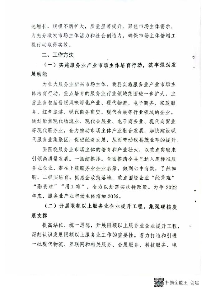 兴县人力资源和社会保障局关于2022市场主体倍增工程的实施方案.pdf