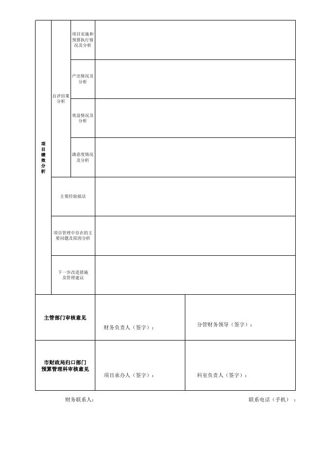 附件1：项目支出绩效自评表.xls