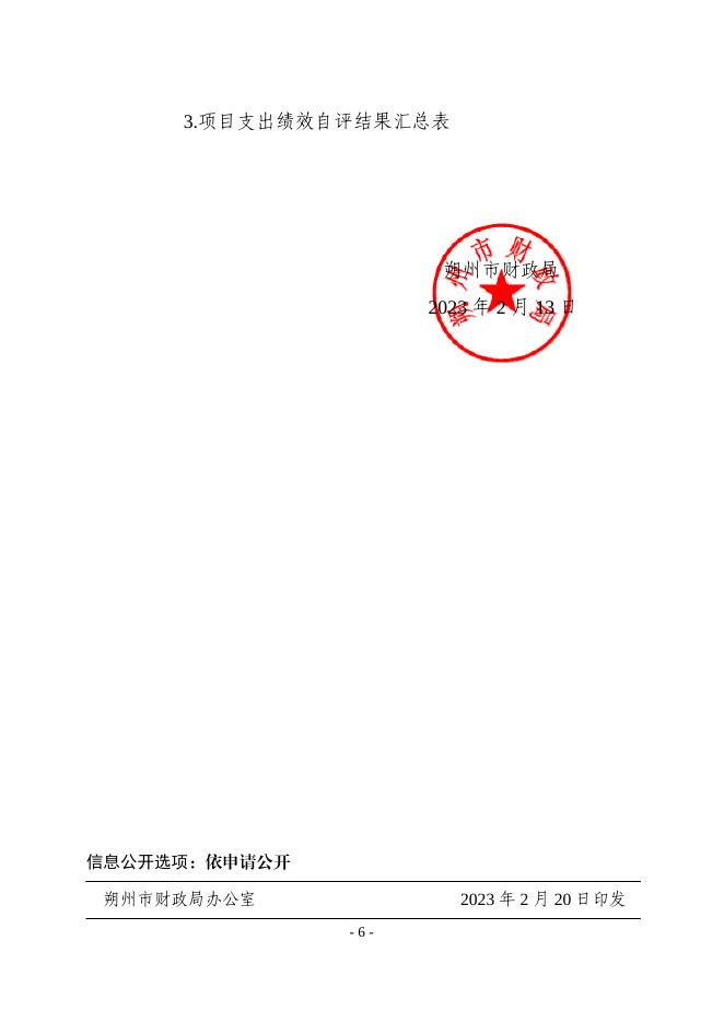 关于开展2022年度市级财政项目支出绩效自评工作的通知.pdf