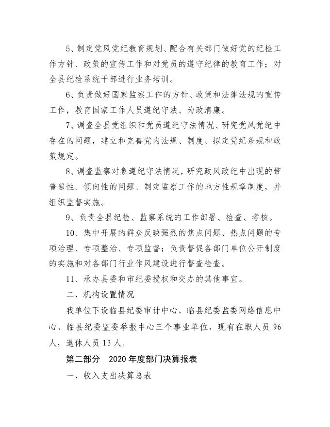 中国共产党临县纪律检查委员会2020年度部门决算公开.pdf