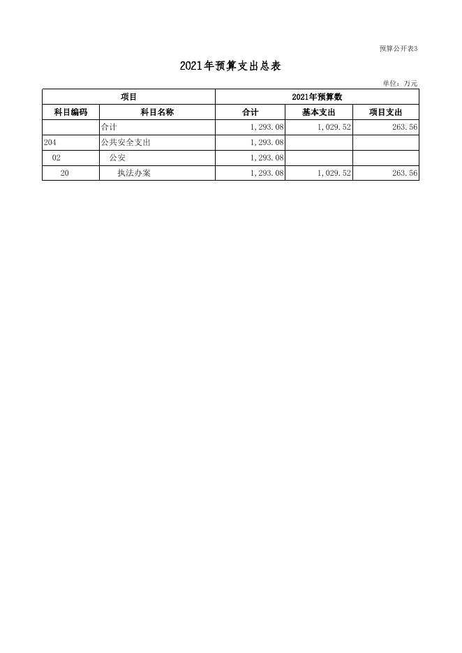 2021年部门预算表.xls