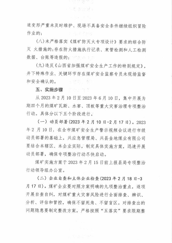 兴县应急管理局关于立即组织开展煤矿瓦斯、水害顶板等重大灾害治理专项行动的通知.pdf