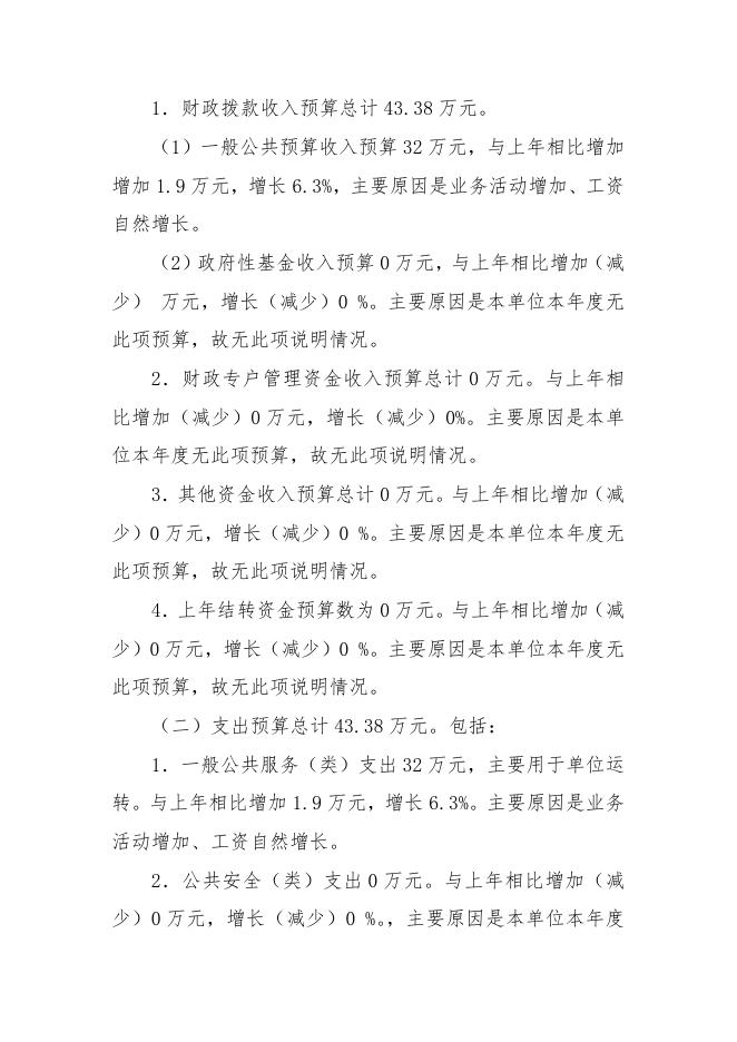 襄垣县2020年归国华侨联合会预算公开情况说明.docx