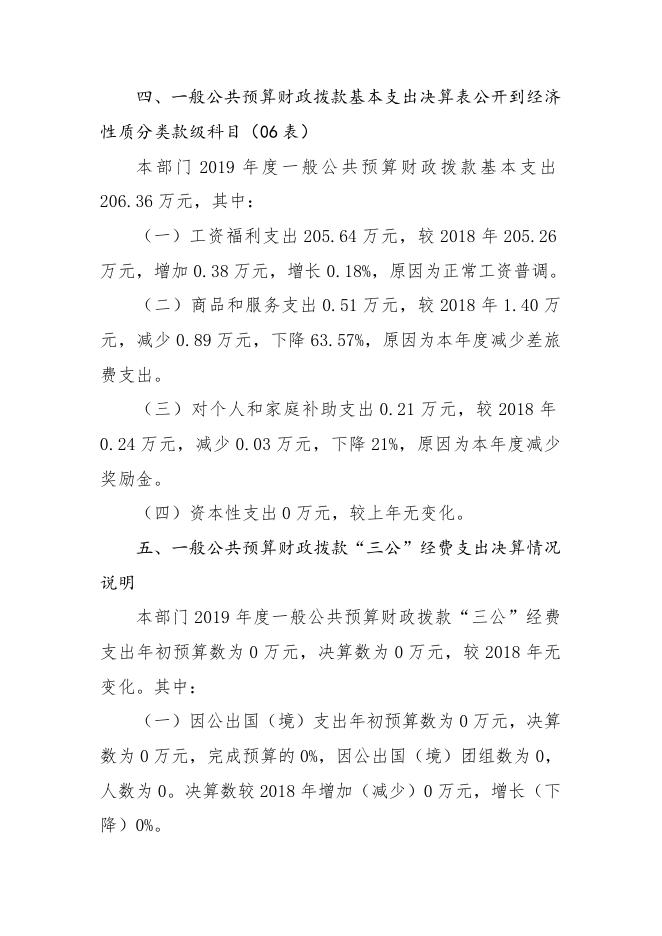襄垣县城镇集体工业联合社2019年决算公开部门概况及决算说明.docx