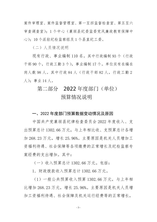 附件1：中国共产党襄垣县纪律检查委员会2022年部门预算公开.doc