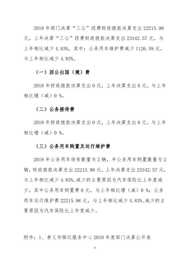 孝义市殡仪服务中心2018年度部门决算公开表.docx