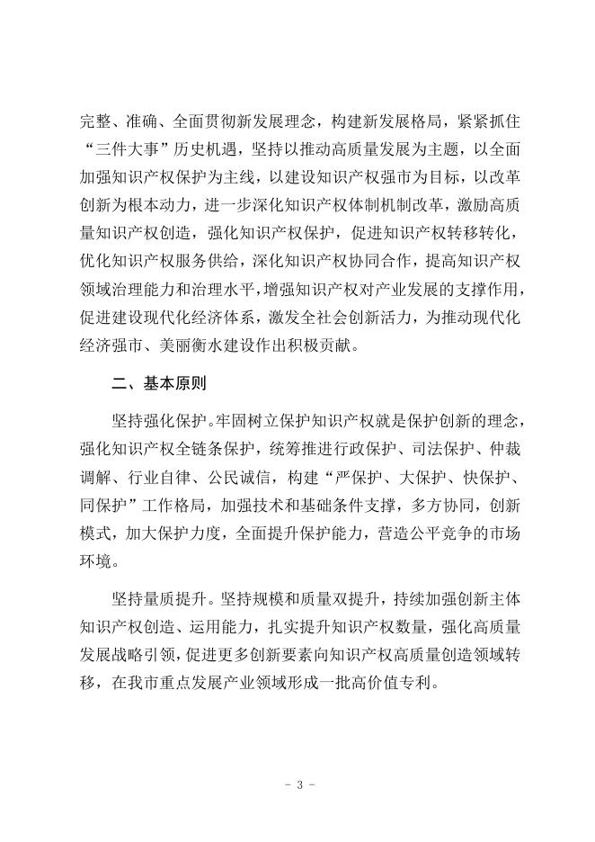 2衡水市十四五知识产权保护和运用实施方案（精简）(2).docx