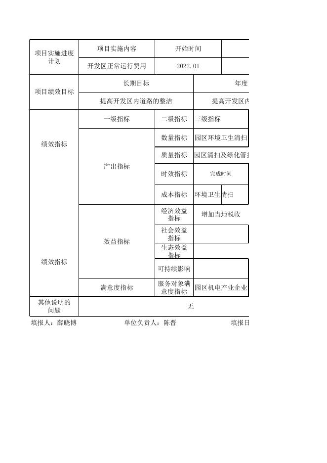 永济经济技术开发区环境卫生清扫申报表.xlsx