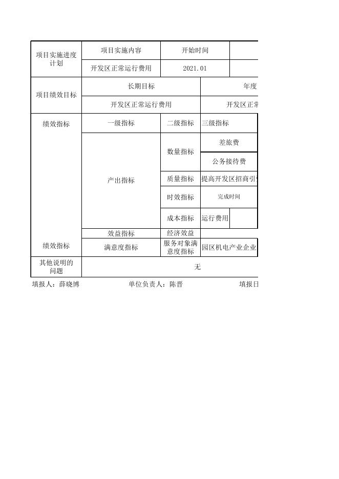 永济经济技术开发区管委会招商引资申报表.xlsx