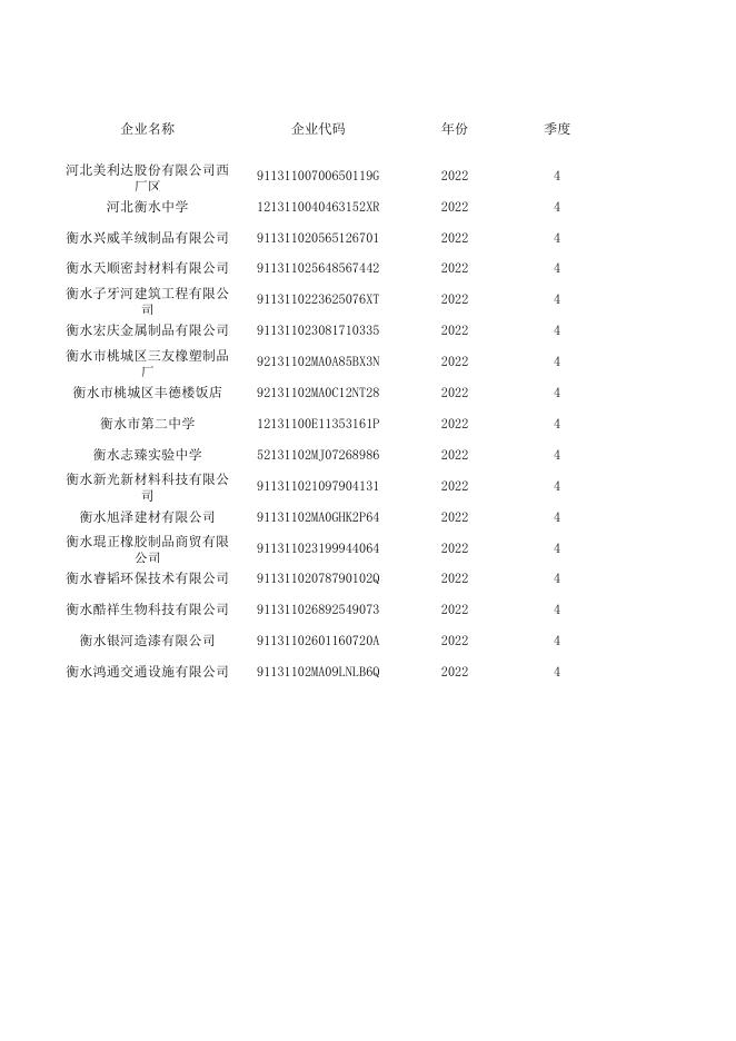 衡水市生态环境局桃城区分局双随机结果汇总(2022年12月).xlsx
