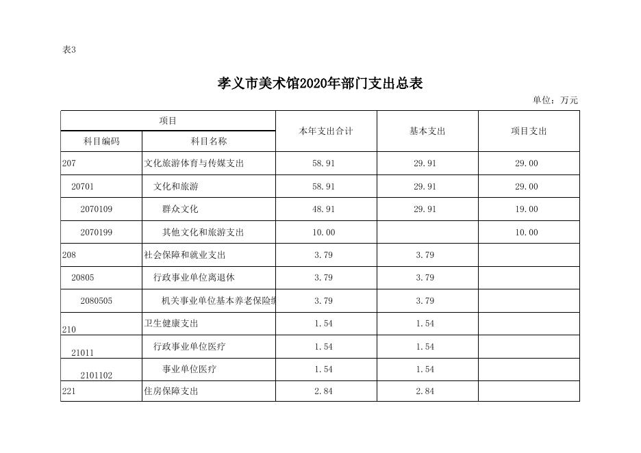 孝义市美术馆2020年部门预算公开表.xlsx
