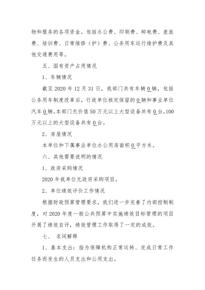 岚县巡察办公室2020年度部门决算公开说明.doc