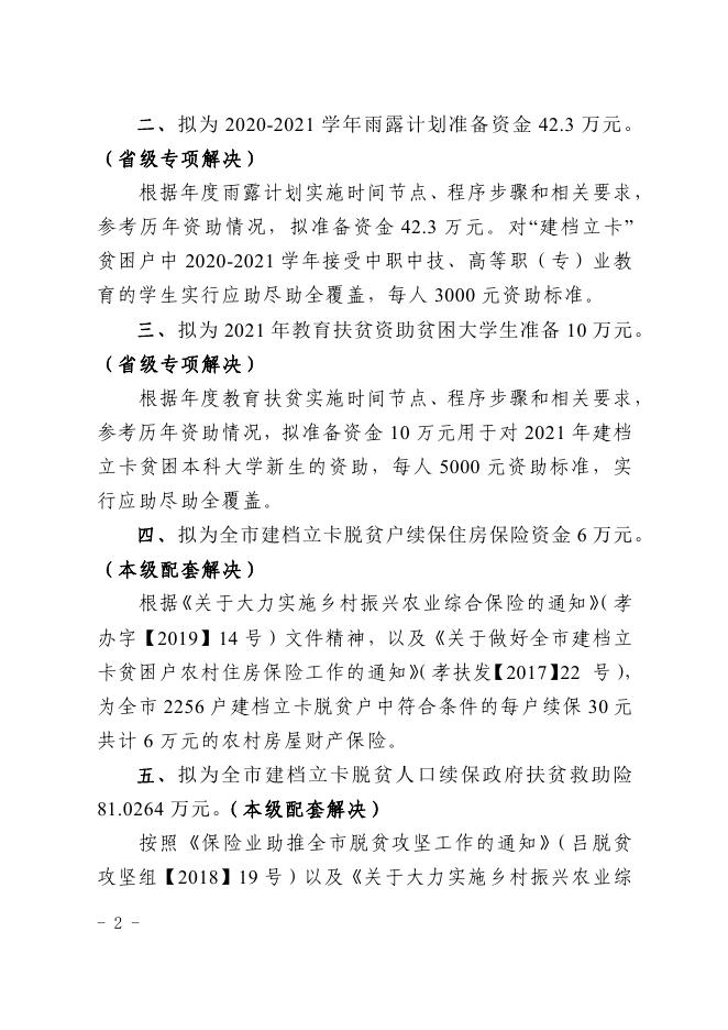 孝义市2021年财政专项扶贫资金项目实施计划.pdf