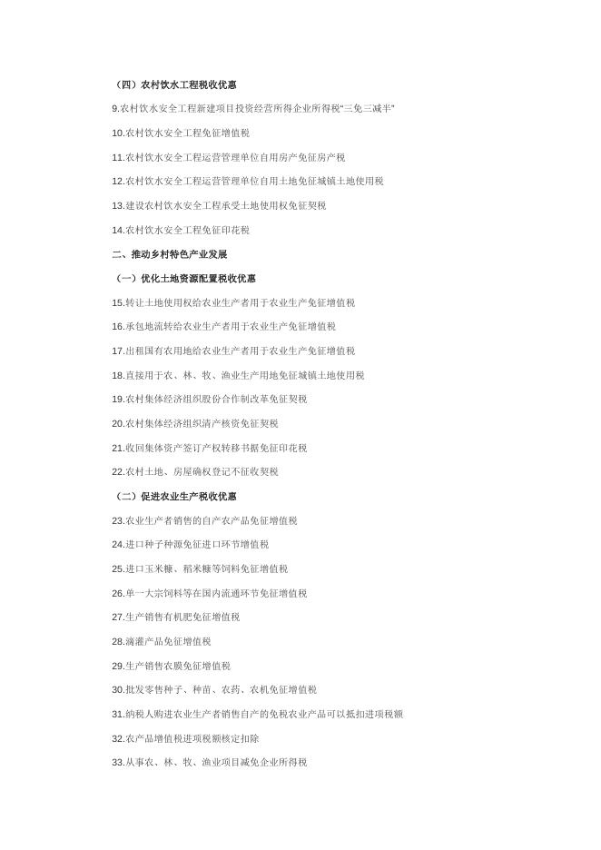 “丰收节”里话税收！带你了解：支持乡村振兴税费优惠政策.docx